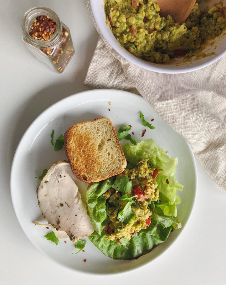 Low FODMAP Chickpea Avocado Salad - Grain Free, Plant-Based, Refined ...