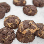 Double Chocolate Peanut Butter Swirl Cookies