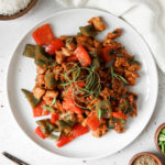 Quick & Simple Sambal Pepper Chicken - a stir fry.